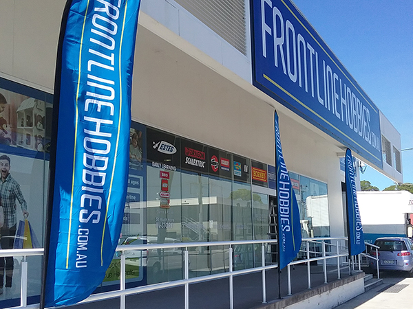 freestanding fabric flags